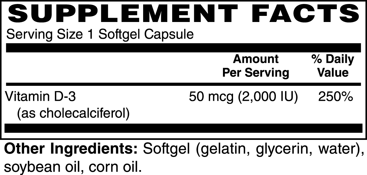 Vitamina D3 2.000 UI